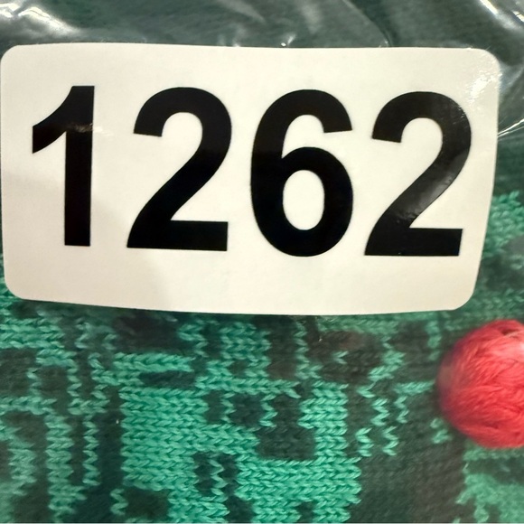 Lands End Christmas Sweater Women’s 2XL Green Cotton Festive Wreath Holiday Xmas - Picture 9 of 9
